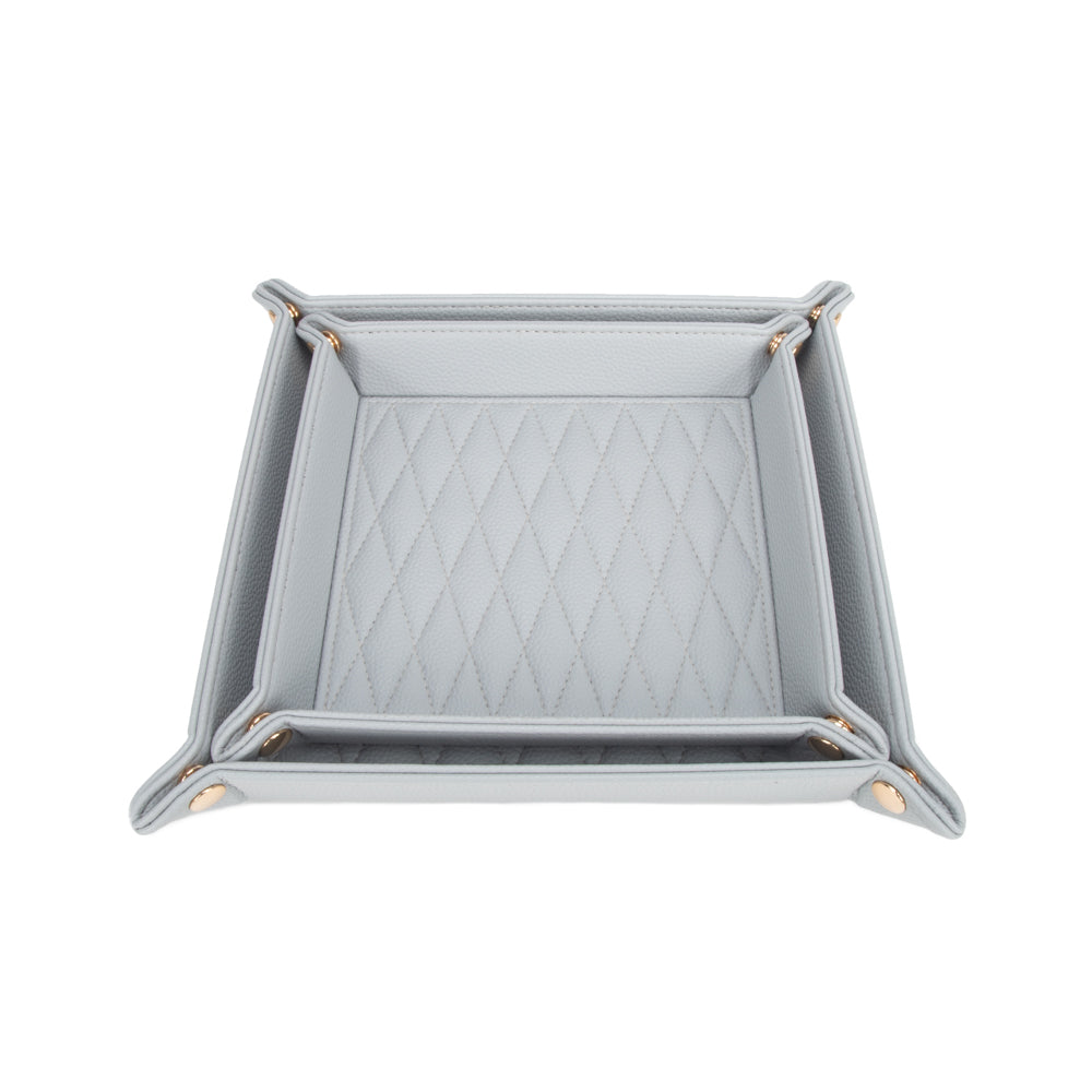 Leah 2-Piece Quilted Throw All Light Grey
