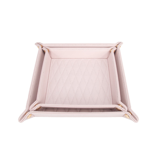 Leah 2-Piece Quilted Throw All Pale Pink