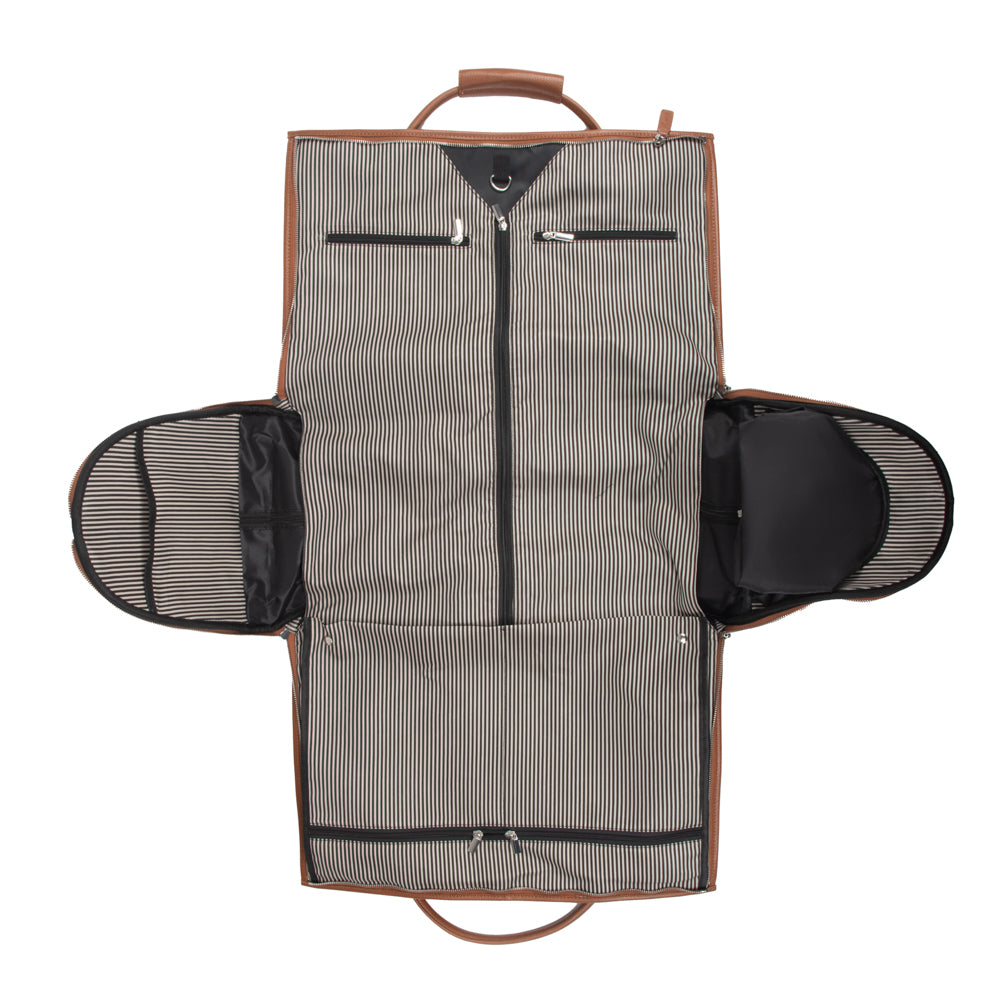 Brett 2-in-1 Garment & Duffel Roller Bag Chestnut