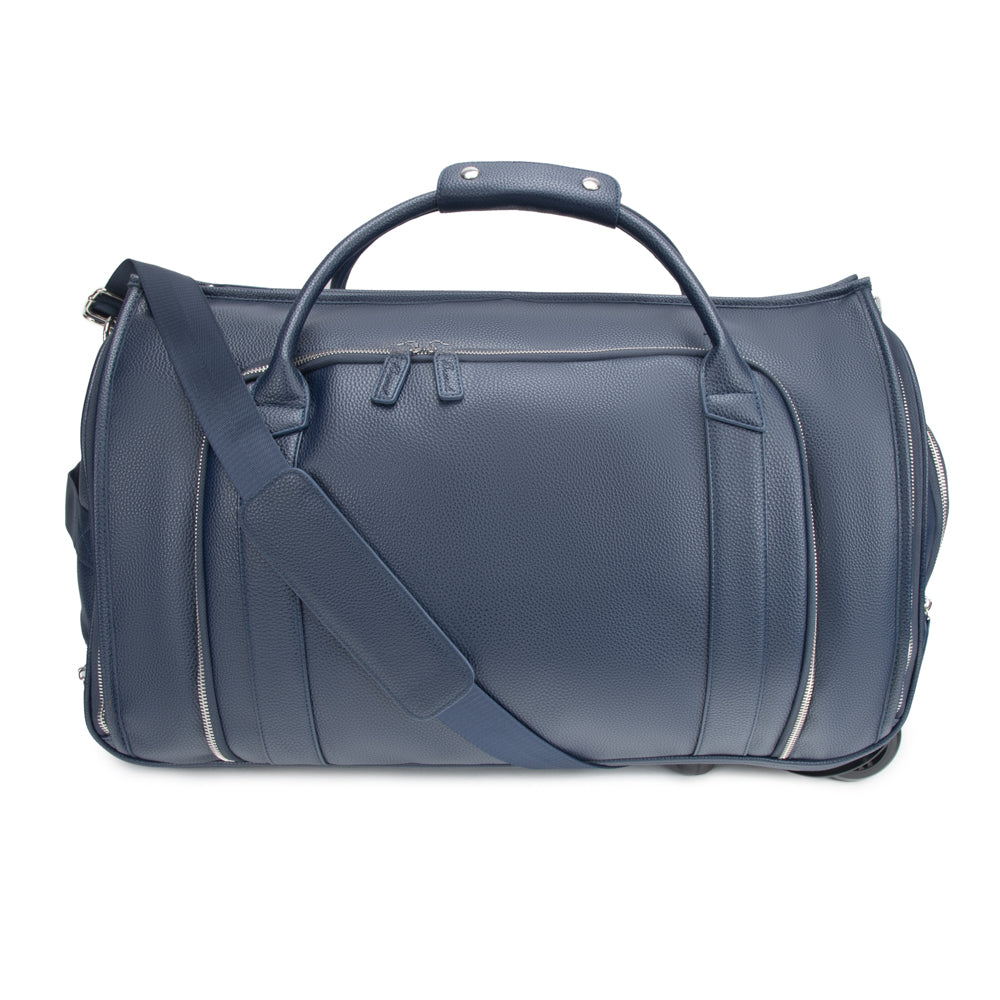 Brett 2-in-1 Garment & Duffel Roller Bag Navy