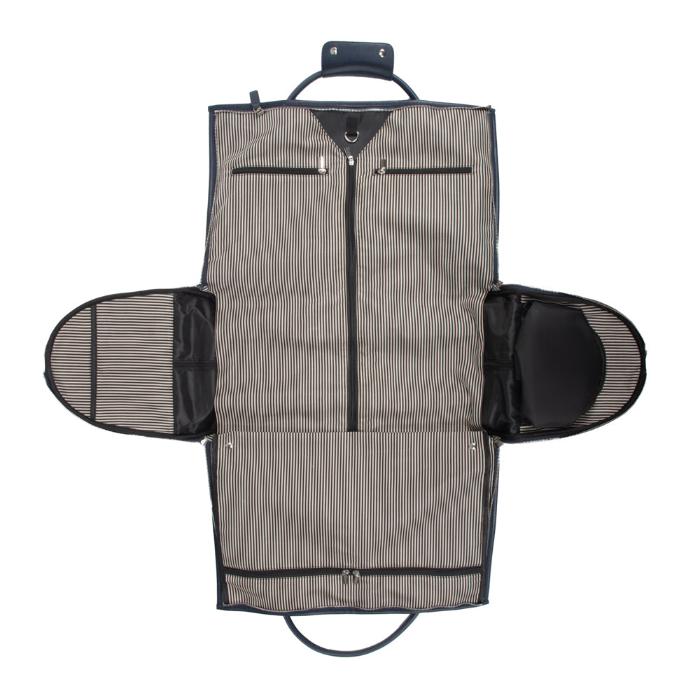 Brett 2-in-1 Garment & Duffel Roller Bag Navy