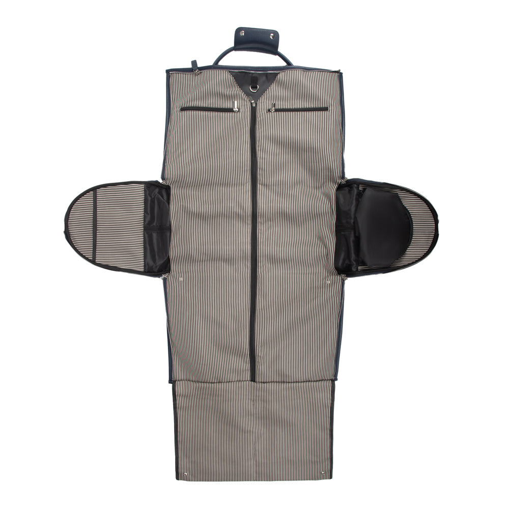 Brett 2-in-1 Garment & Duffel Roller Bag Navy
