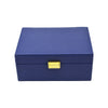 Leah 2 Tier Jewelry Box Navy