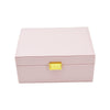 Leah 2 Tier Jewelry Box Pale Pink