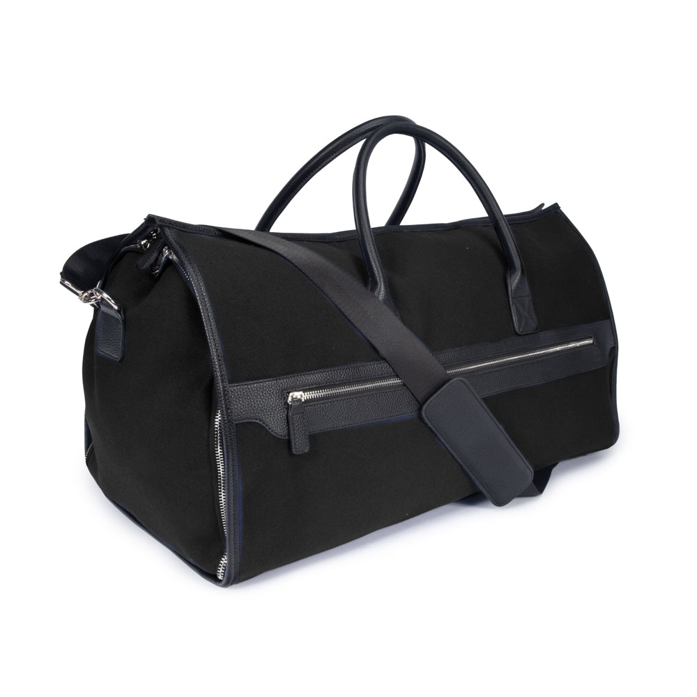 The Arden 2-in-1 Garment & Duffel Bag Black