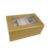Kylie Mini Glass Top Jewelry Box Gold