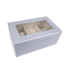 Kylie Mini Glass Top Jewelry Box Silver