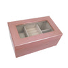 Kylie Mini Glass Top Jewelry Box Rose Gold