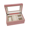 Kylie Mini Glass Top Jewelry Box Rose Gold