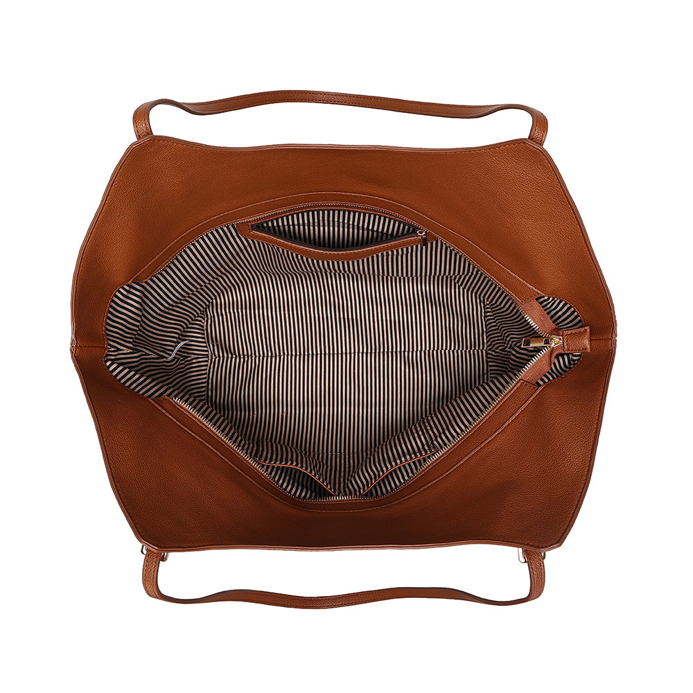The Ava Tote Bag Saddle