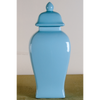 Danny's Fine Porcelain Rectangular Temple Jar-Light Blue