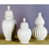 Danny's Fine Porcelain Line Hex Jar- Cream