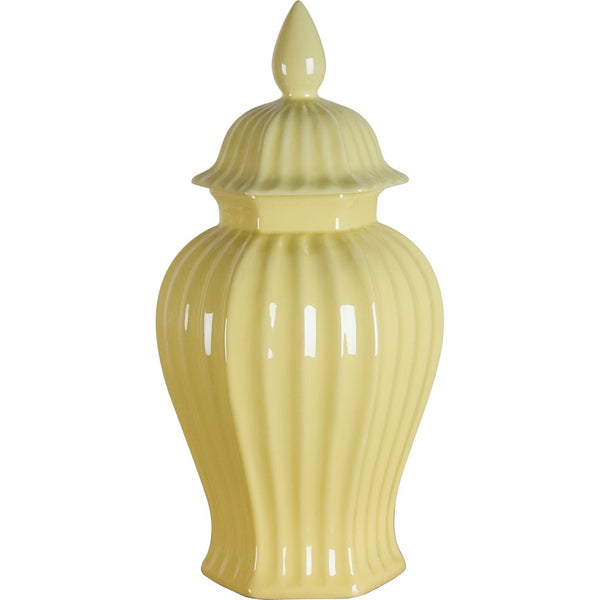 Danny's Fine Porcelain 9l X 9l X 19h (my2415-18) Lined Hex Jar - Yolk Yellow