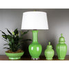 Danny's Fine Porcelain Line Hex Jar- Green