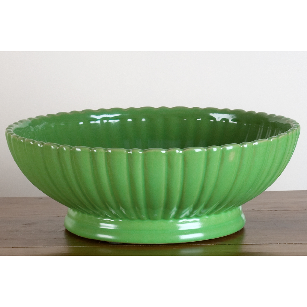 Danny's Fine Porcelain Lined Basin - Green