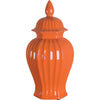 Danny's Fine Porcelain Lined Hex Jar - Happy Orange