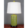Danny's Fine Porcelain Porcelain Lattice Lamp Base Lamp - Green