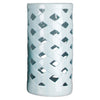 Danny's Fine Porcelain 9"l X 9w X 18h Porcelain Lattice Umbrella Stand-Light Blue
