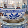Danny's Fine Porcelain Bowl Blue and White Floral