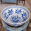 Danny's Fine Porcelain Bowl Blue and White Floral