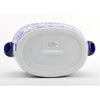 Danny's Fine Porcelain 16"oval Basin Blue & White Flower
