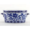 Danny's Fine Porcelain 16"oval Basin Blue & White Flower