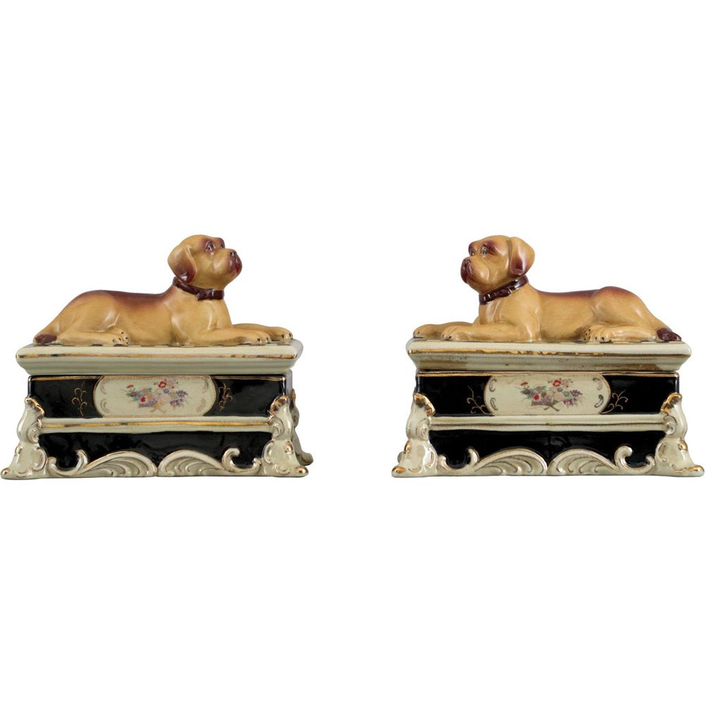 Danny's Fine Porcelain 8" Pair of Dog Box