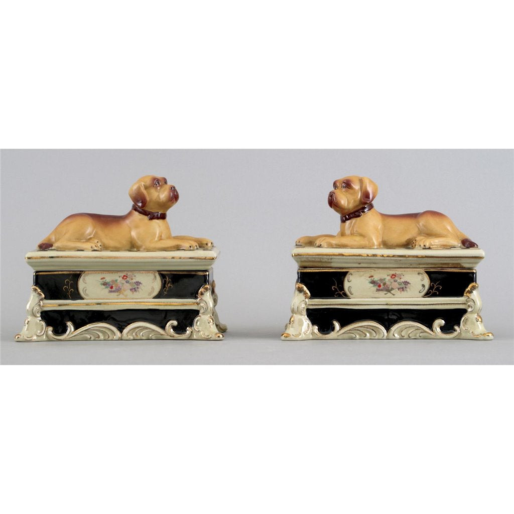 Danny's Fine Porcelain 8" Pair of Dog Box