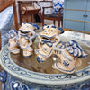 Danny's Fine Porcelain Small Pair of Lucky Foo Dog-Blue & White