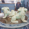 Danny's Fine Porcelain Small Pair of Lucky Foo Dog-Green