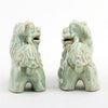 Danny's Fine Porcelain Small Pair of Lucky Foo Dog-Green
