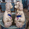 Danny's Fine Porcelain Classic Staffordshire Dogs with A Twist! Pair of Porcelain 41345