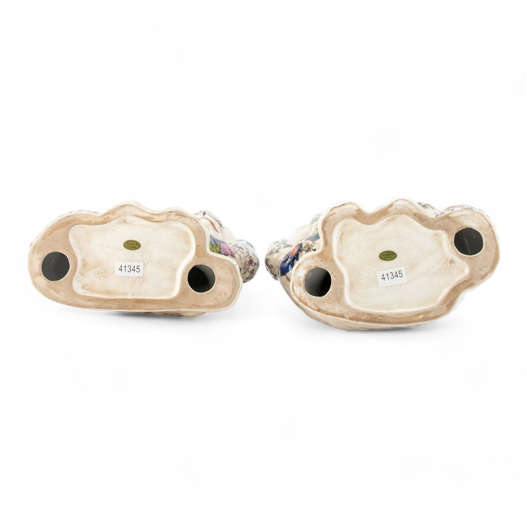 Danny's Fine Porcelain Classic Staffordshire Dogs with A Twist! Pair of Porcelain 41345