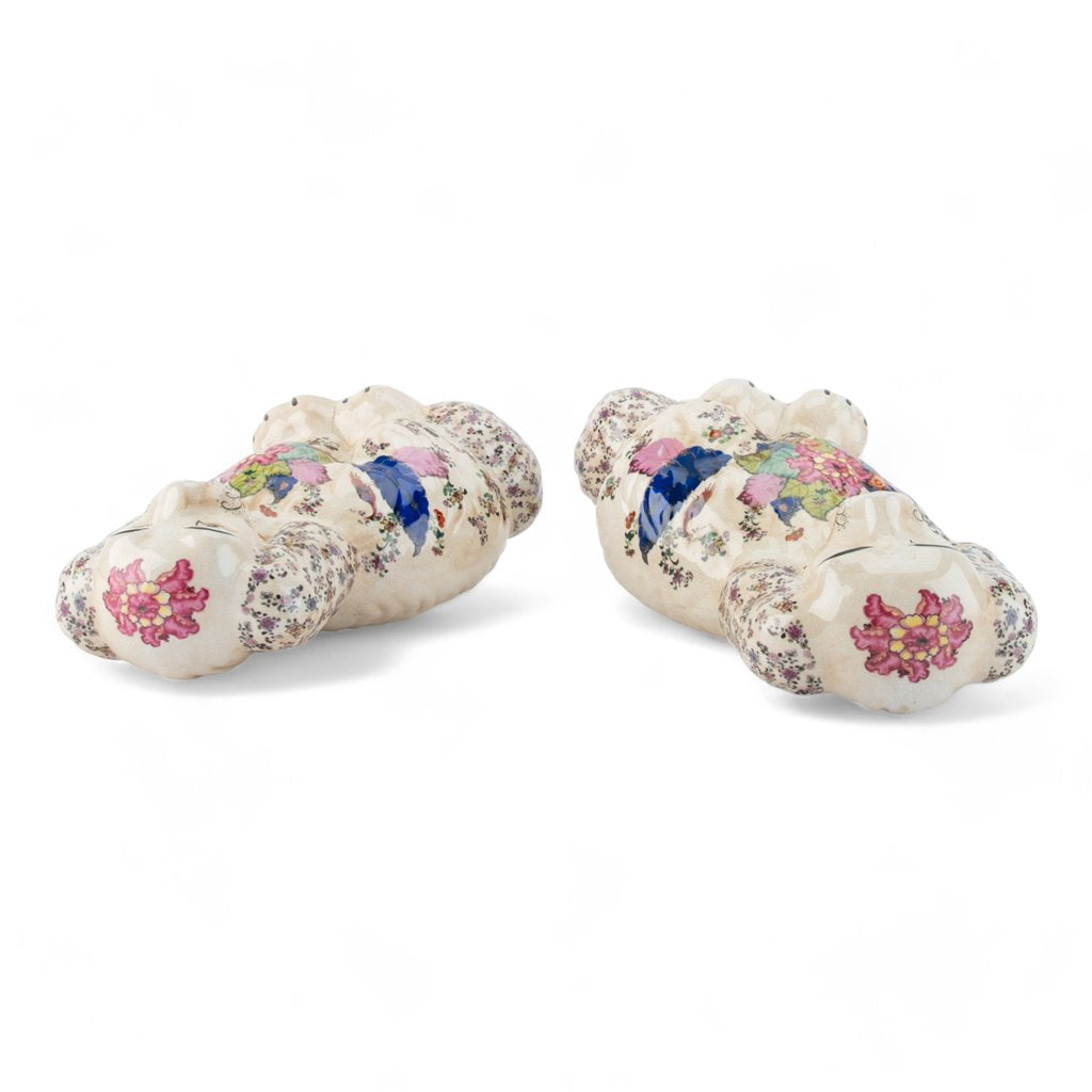 Danny's Fine Porcelain Classic Staffordshire Dogs with A Twist! Pair of Porcelain 41345