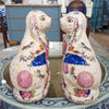 Danny's Fine Porcelain Classic Staffordshire Bunnies with A Twist! Pair of Porcelain 41346