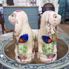 Danny's Fine Porcelain Classic Staffordshire Bunnies with A Twist! Pair of Porcelain 41346