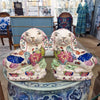Danny's Fine Porcelain Classic Staffordshire Bunnies with A Twist! Pair of Porcelain 41346