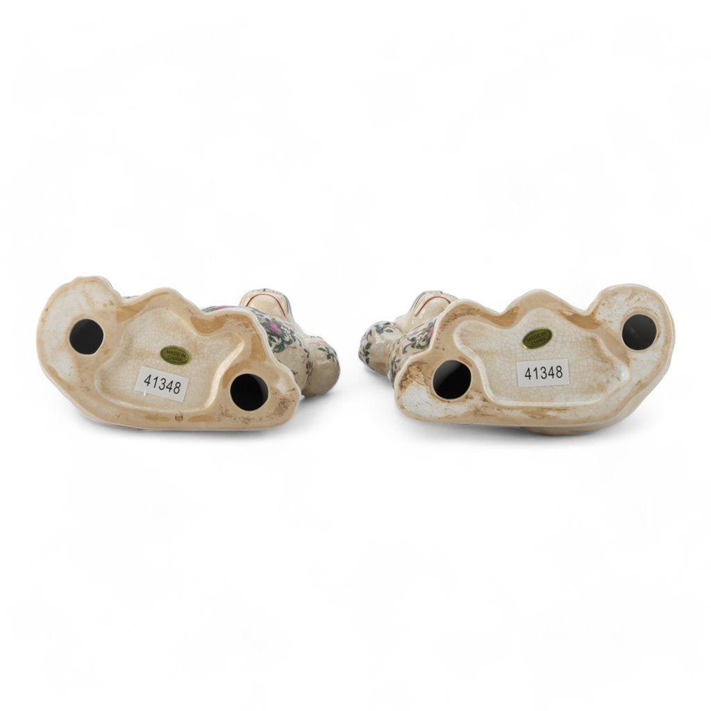 Danny's Fine Porcelain Classic Staffordshire Dogs with A Twist! Pair of Porcelain 41348