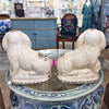 Danny's Fine Porcelain Classic Staffordshire Bunnies with A Twist! Pair of Porcelain 41363