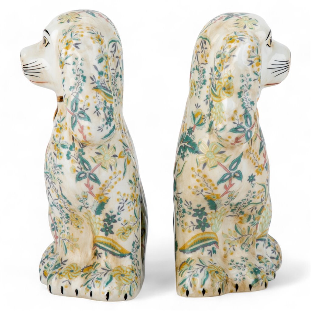 Danny's Fine Porcelain Staffordshire Dogs- Chimney - Pair