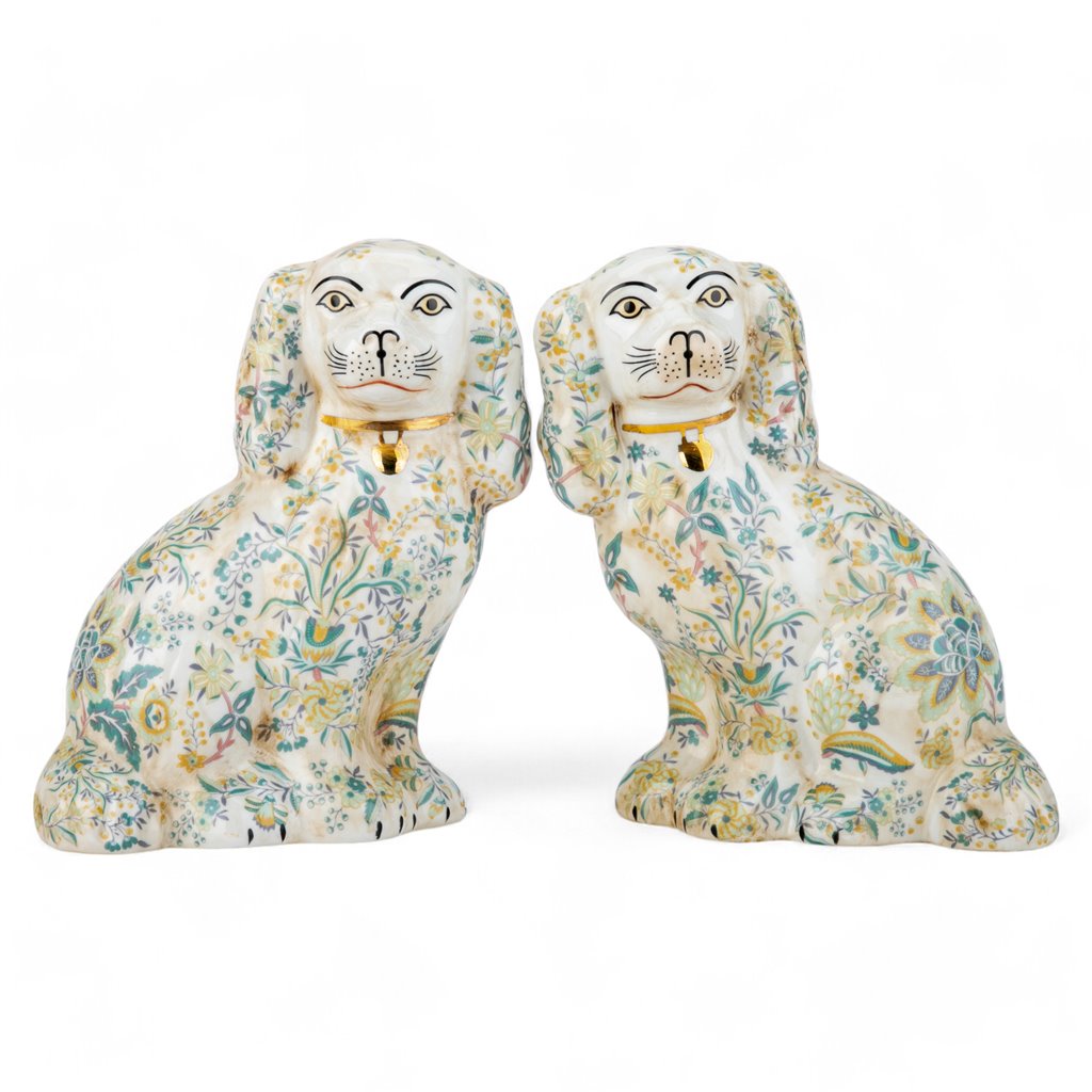 Danny's Fine Porcelain Staffordshire Dogs- Chimney - Pair