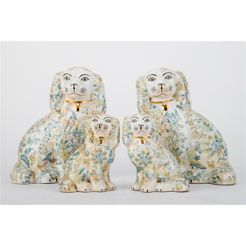 Danny's Fine Porcelain Staffordshire Dogs- Chimney - Pair