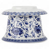 Danny's Fine Porcelain Blue & White Planter and Saucer Set of 2