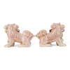 Danny's Fine Porcelain Small Pair of Lucky Foo Dog-Pink