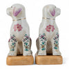 Danny's Fine Porcelain Pair Dogs-Tobacco Leaf