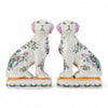 Danny's Fine Porcelain Pair Dogs-Rose Medallion