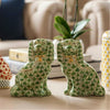Danny's Fine Porcelain Staffordshire Small Dog - Teal Fishnet (Min 2 Pairs)