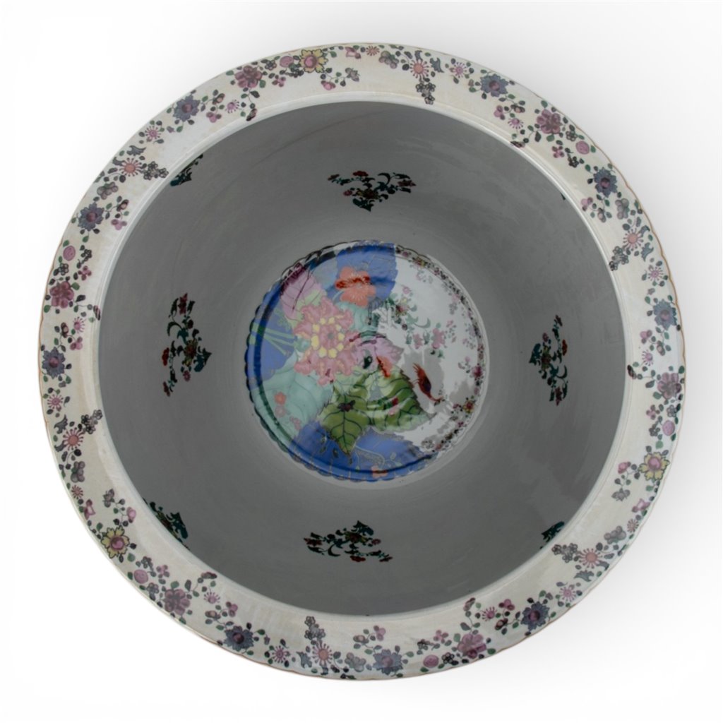 Danny's Fine Porcelain Fishbowl - Tobacco Leaf 18-Inch – Tobacco Leaf Porcelain Fishbowl