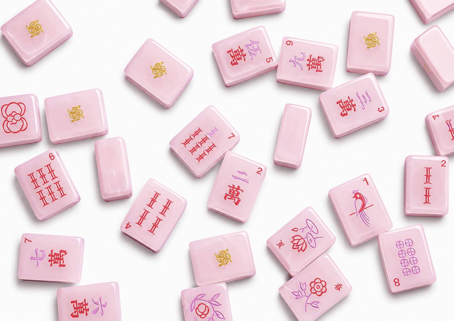Tala Mahj - Tradewind Mahjong Tile Set - Petal Pink