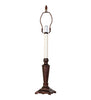 23" High Tiffany Jeweled Peacock Buffet Lamp